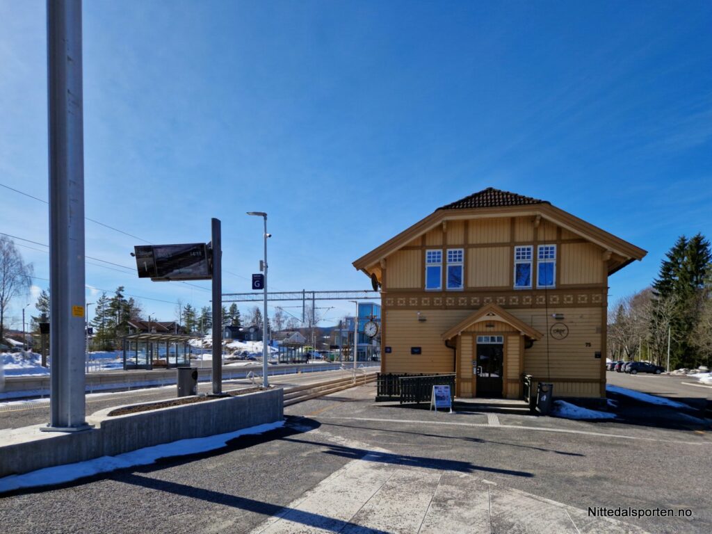Nittedal stasjon påsken 2023.